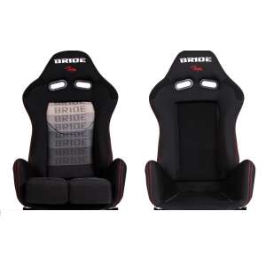 Scaun sport Bride LOW MAX K608 Negru, vedere din față și din spate - Scaune auto