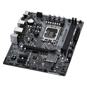 ASRock H610M-HDV/M.2 Motherboard Angled View - ASRock Motherboard