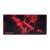 Covor de mouse pentru jocuri Modecom Volcano Erebus, negru și roșu, cu margine cusută roșie