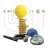 Buki motorized solar system toy with all the planets and the sun, with a flashlight