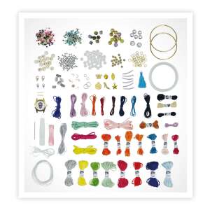 Mega Bracelets kit with beads, strings, charms, and a watch - Jewelry Making Kit