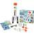 Buki Rocket Science interactive science kit for kids, rocket and all parts of the kit laid out next to box