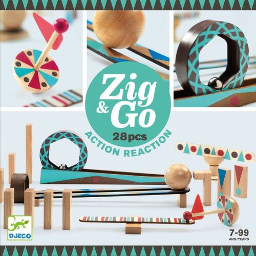 Zig & Go - set de constructie trasee 28 piese