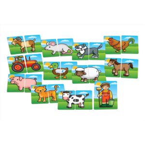Orchard Toys Farm Friends Memory Game: Heads & Tails