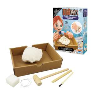 Dig Kit Coquillages Shells, Buki France, kit de săpat pentru copii, săpat după scoici, kit de săpat scoici, kit științific pentru copii, săpat după comori, kit de săpat pentru fete, kit de săpat pentru băieți, kit de săpat pentru copii - Jocuri stiintifice si exploratori