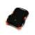 Silicon Power Armor A30 1TB external hard drive, black and orange, angled view