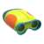 Mini Sciences 3x magnification binoculars for kids, blue, green, orange