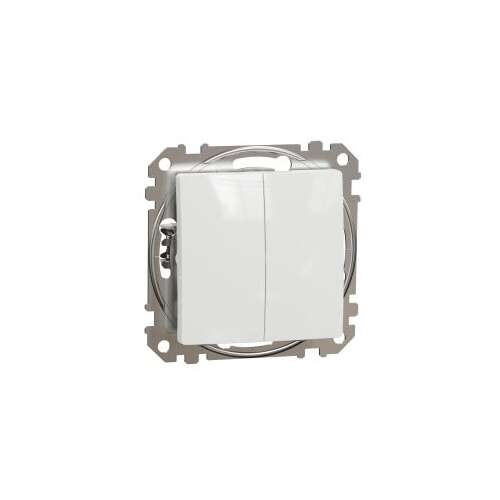 Schneider Sedna Design SDD111108 întrerupător dublu alb