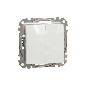 Schneider Sedna Design SDD111108 white double switch - Schneider Light Switch