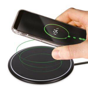 Maxlife TF-0117 10W black wireless charging pad with phone charging - Wireless Charger