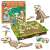 Orchard Toys Dinosaur Dig társasjáték, 3D dinoszaurusz csontvázzal, ásó eszközökkel és játéktáblával
