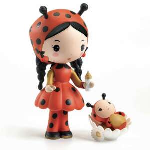 Djeco Tinyly Coco and Minico Ladybug Figurine Set, a ladybug princess and her baby - Figure