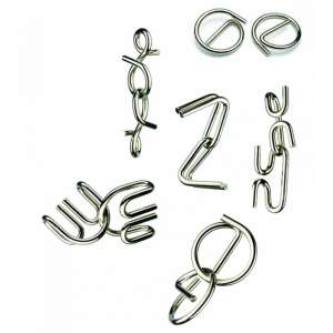 Crazix metalowe łamigłówki logiczne, zestaw 6 sztuk, Djeco - Djeco