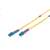 Digitus DK-2933-02 2m żółty kabel światłowodowy jednomodowy typu patch z złączami LC