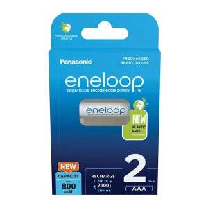 Panasonic Eneloop 1.2V AAA Ni-Mh 800mAh akku (2db) (BK-4MCDE/2BE) 74977425 