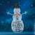 Somogyi 90cm LED Acryl Schneemann Outdoor Weihnachtsdekoration