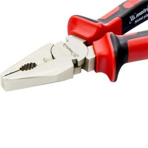 Matrix 160mm kombinált fogó, nikkelezett, piros és fekete markolattal - Mtx