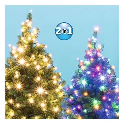 Home by Somogyi LED Christmas lights, dual color, warm white and multicolor