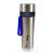 myLAICA stainless steel water filter bottle, 0.55 liter, blue handle
