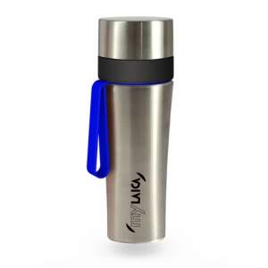 myLAICA stainless steel water filter bottle, 0.55 liter, blue handle - Water Bottle