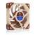 Noctua NF-A12x25 PWM 12cm fan, brown and beige color, side view