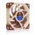 Noctua NF-A12x25 PWM 12cm fan, brown and beige color, side view