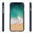 Mercury Soft sötétkék szilikon tok Samsung Galaxy S20-hoz, elölről és oldalról