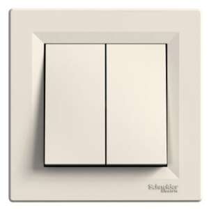 Schneider Electric Asfora bézs kettős váltókapcsoló, EPH0600123 - Schneider Villanykapcsoló