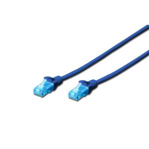 Digitus DK-1511-010/B UTP patch cable CAT5e 1m blue 80904247 - Computers and Accessory