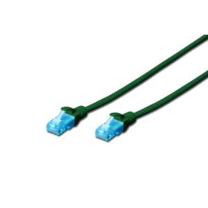 Digitus 7m Cat5e U/UTP network cable, green, RJ-45 connectors - Cable
