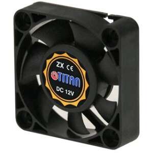 Titan TFD-4010M12Z 40x40x10mm PC ventilátor, fekete, 12V - Titan
