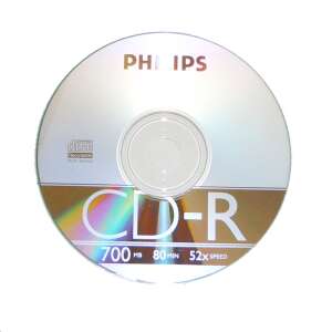 Philips CD-R 80'/700MB lemez slim tokos 74993922 