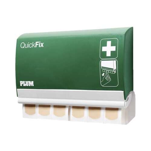 Стенен диспенсър Plum QuickFix с 2 x 45 водоустойчиви лепенки