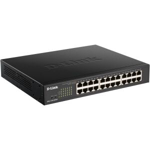 D-Link DGS-1100-24PV2 24-Port PoE Gigabit Smart Switch Ansicht von schräg vorne - D-Link