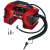 Einhell PRESSITO 18/21 cordless air compressor, red, with hose and nozzle attachments