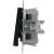 Schneider Asfora single-pole doorbell switch, anthracite, side view