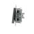 Schneider Asfora steel toggle switch side profile