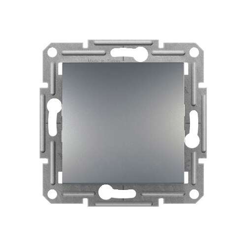 Schneider Asfora steel switch, front view