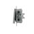 Side view of Schneider Asfora single pole light switch with spring terminals