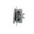 Side view of Schneider Asfora single-pole switch, aluminum, EPH0100161