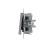 Side view of Schneider Asfora aluminum chandelier switch with spring terminals