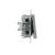 Schneider Asfora EPH0300161 aluminum triple light switch, side view