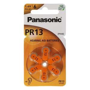 PANASONIC elem (PR13L/6LB, 1.4V, cink-levegő) 6db / csomag (PR13-6LB) 75001197 