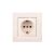 Schneider Asfora EPH2900123 beige power socket with frame