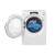 Candy Rapid'O ROW 41494DWMCT washing and drying machine, open door, with laundry inside