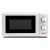 Front view of Girmi FM06 20L 700W white microwave oven