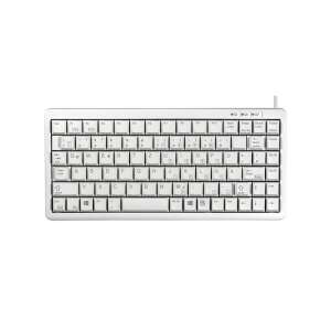 Cherry Compact G84-4100 deutsche Tastatur, hellgrau, Draufsicht - Cherry