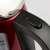 Close-up of the Girmi BL3202 red electric kettle's power button
