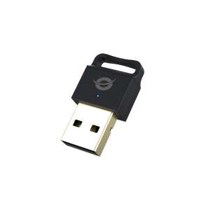 Conceptronic ABBY Adaptor USB Bluetooth 5.0, negru, vedere din unghi - Adaptoare Bluetooth