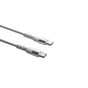 Akyga USB-C to USB-C Cable, 60W, 1.8m, White - Computers and Accessory